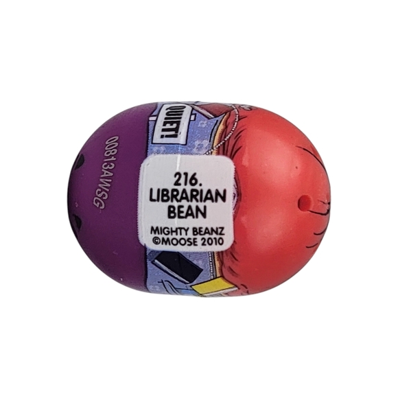 Mighty Beanz Series 2 Librarian Bean #216 Ultra Rare - Moose 2010 - Picture 3 of 4